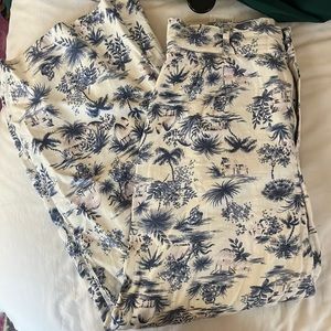Abercrombie printed linen pants - size M